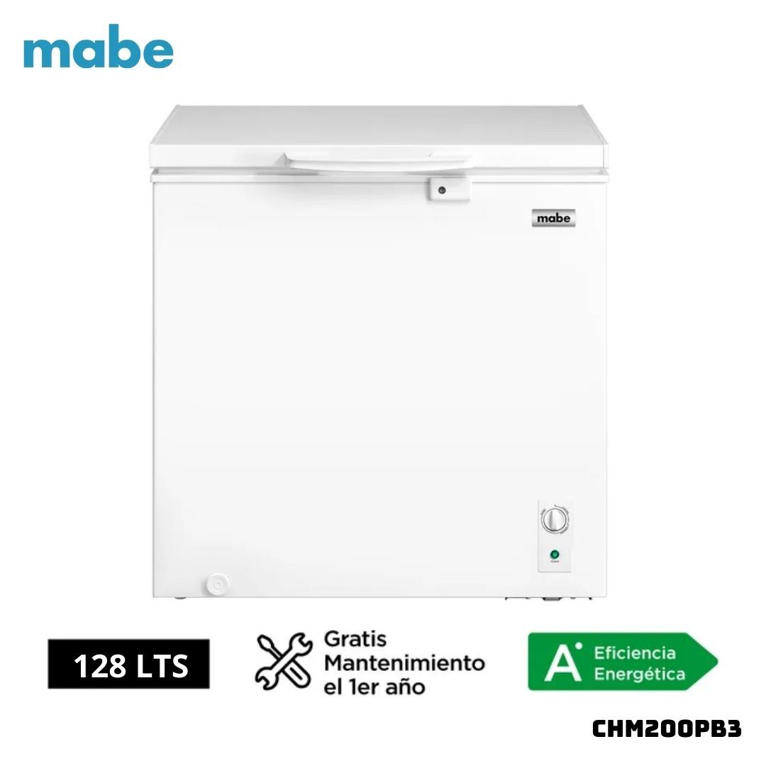 CONGELADOR MABE CHM200PB3 HORIZONTAL 198 L BLANCO