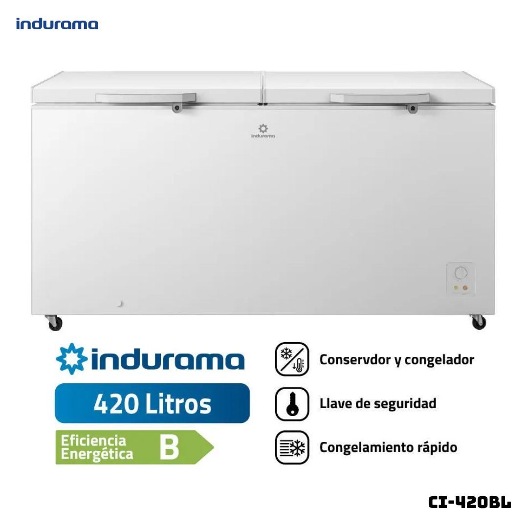 CONGELADORA INDURAMA CI-420BL BLANCA