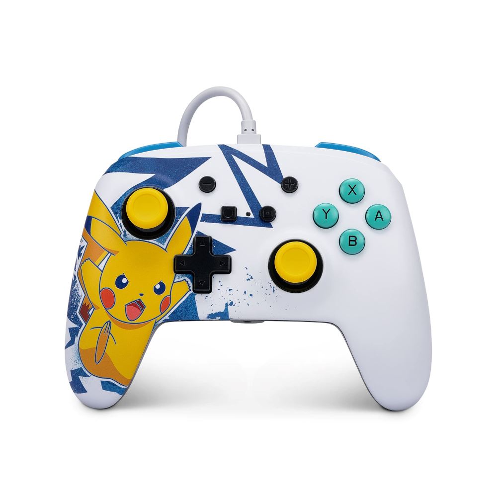Control y Funda Delgada para Nintendo Switch Pikachu Alto Voltaje