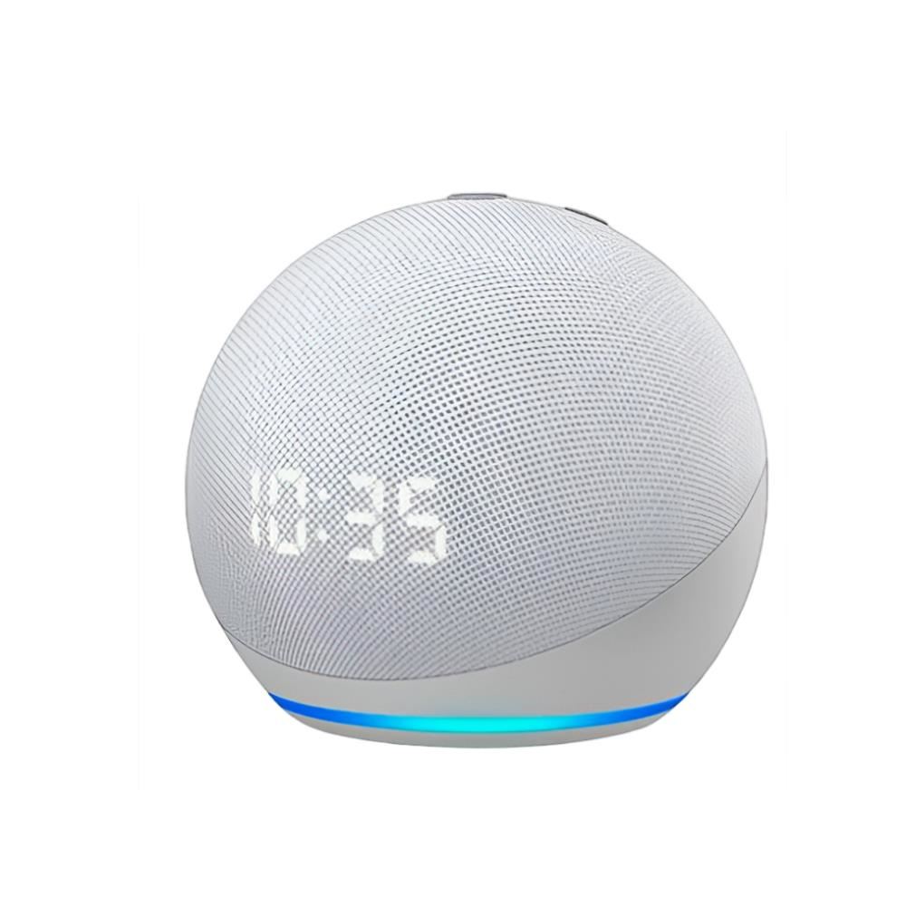 Echo dot Amazon 5ta generación con reloj, blanco