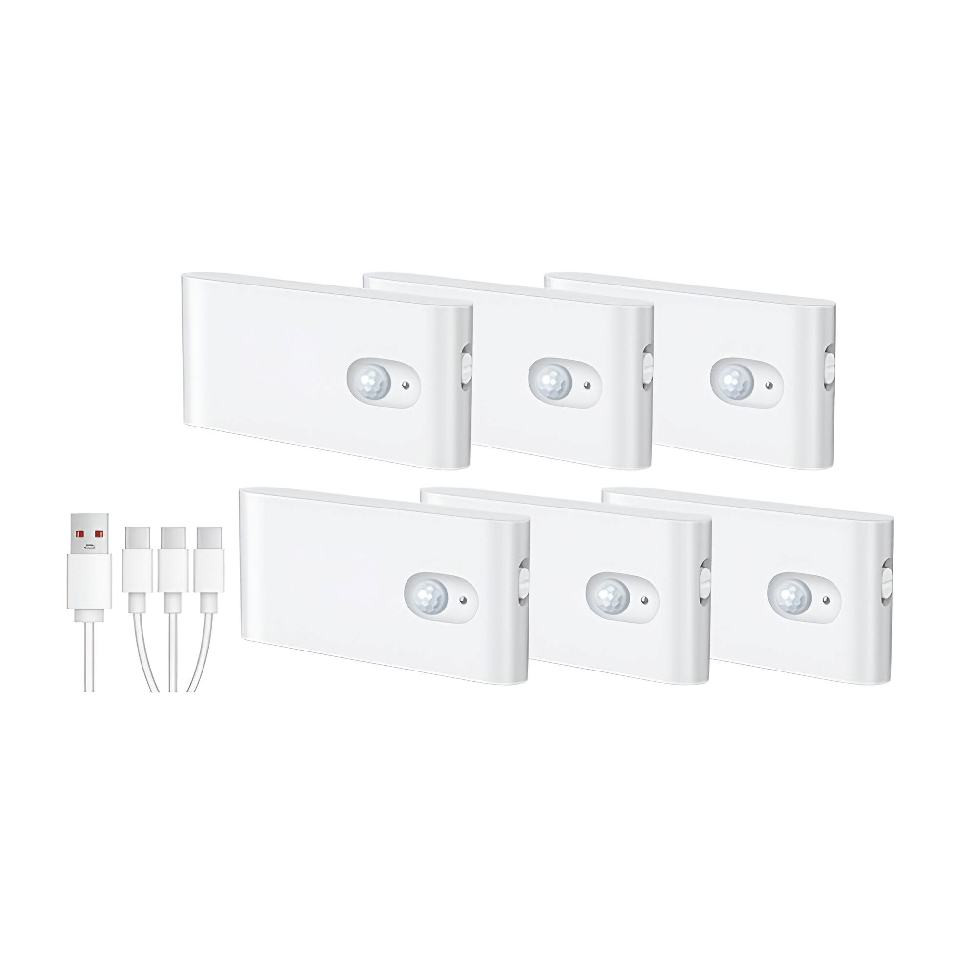 Luz con sensor de movimiento pack de 6 💡