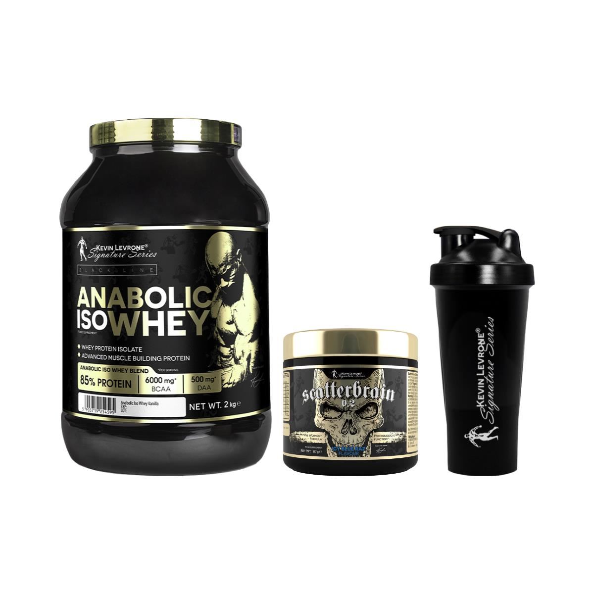 Proteína Anabolic Iso Whey 2 kg. + Pre-entreno Scatterbrain 117 gr.