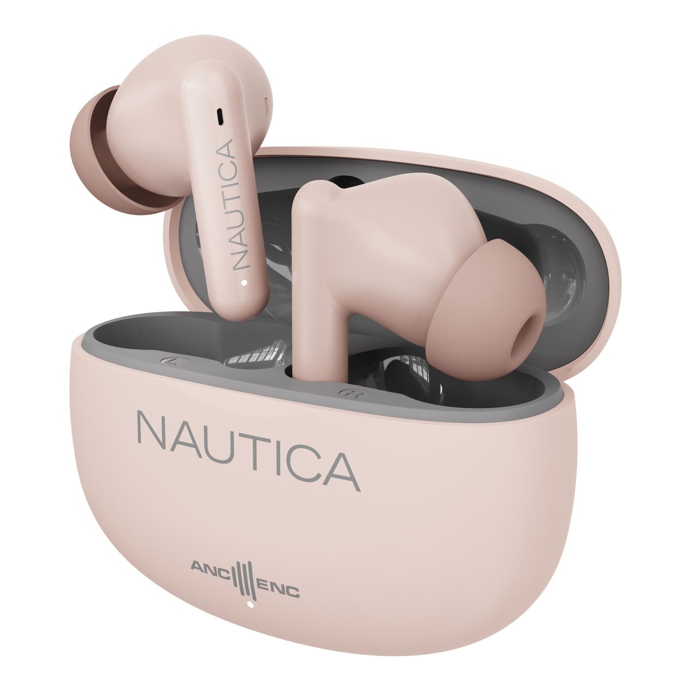AUDÍFONOS INALÁMBRICOS NAUTICA NOISE CANCELLING ANC+ENC T680 NUDE-GRAY