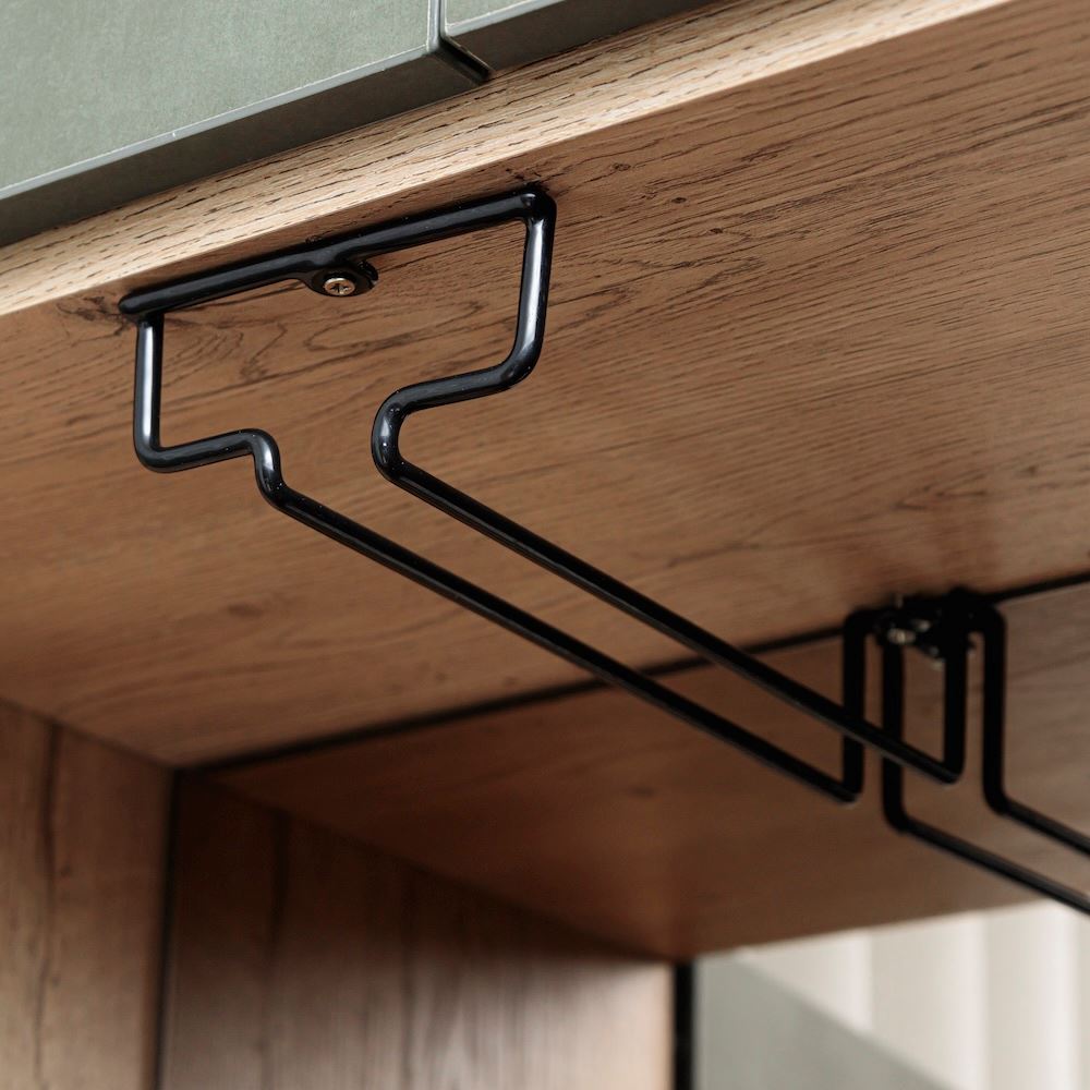 Copero plastificado de 1 fila de 27 cm de color negro Más Casa Perú