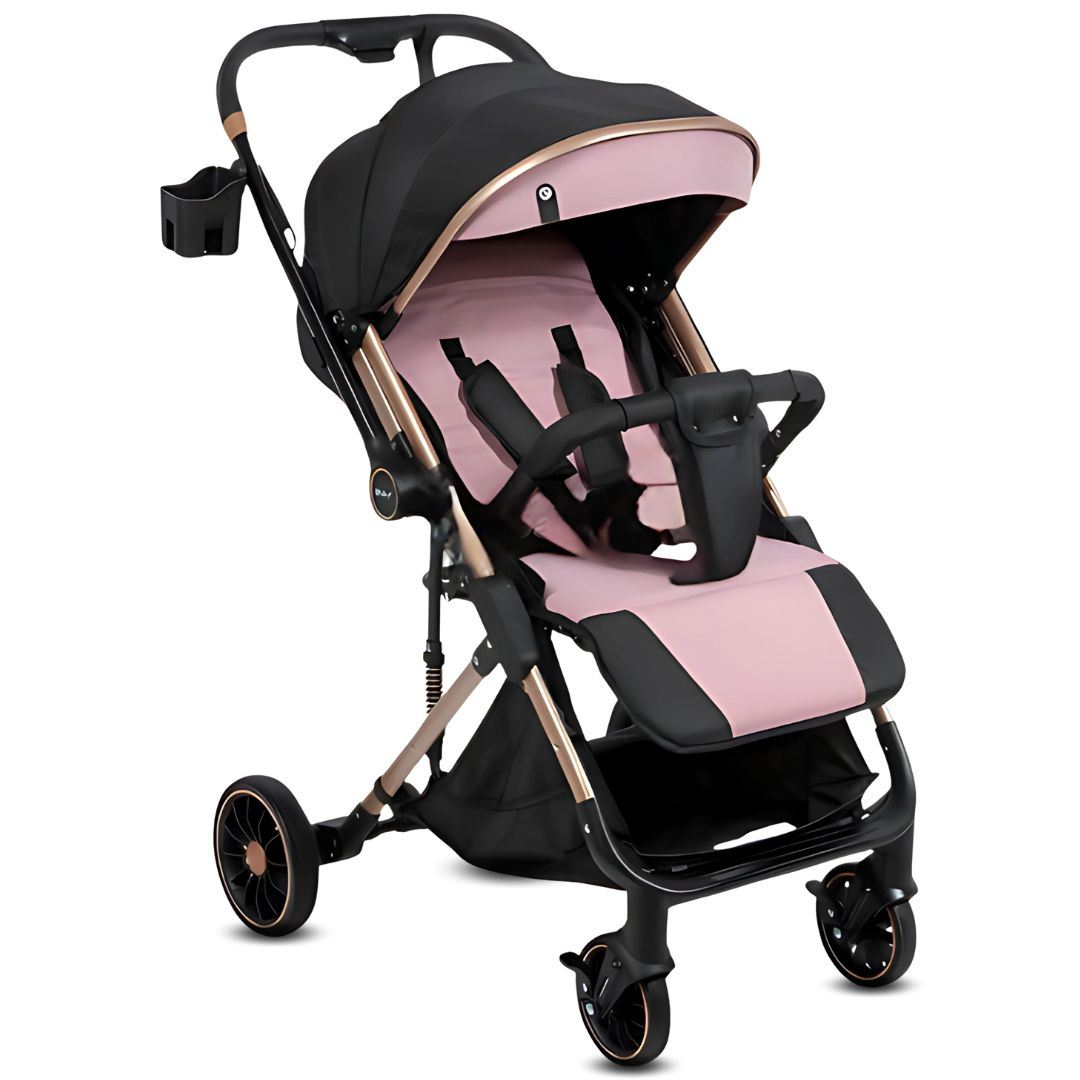Coche Maleta de Lujo «CORAL» Mango Reversible Pink
