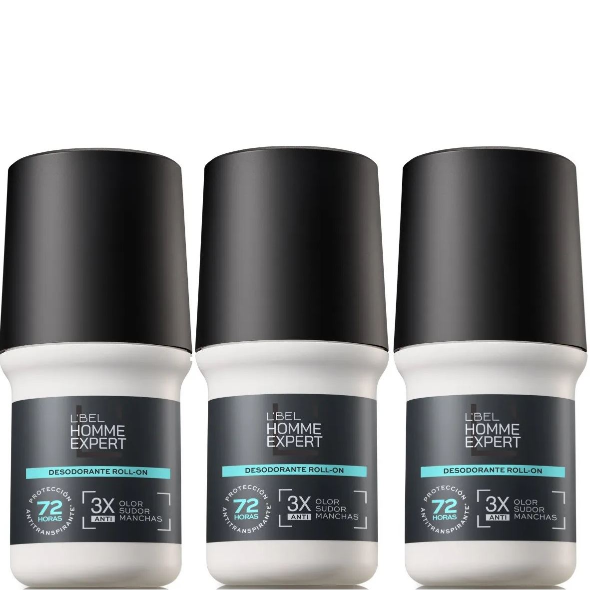 Pack x3 Homme Expert desodorante roll on de LBEL 50ml
