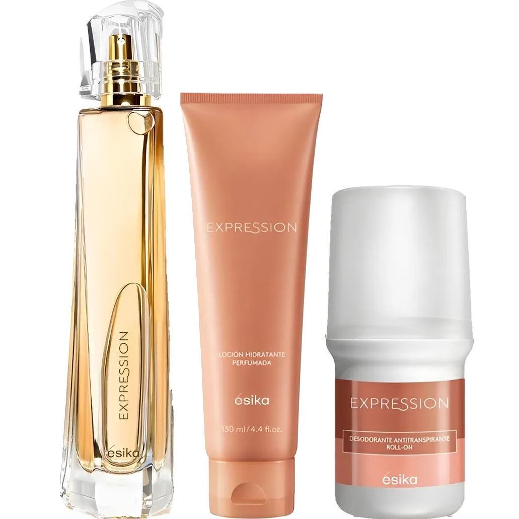 KIT EXPRESSION perfume desodorante y talco de Esika