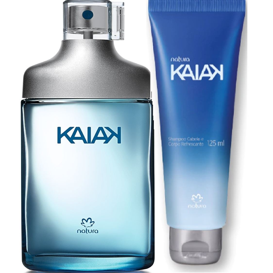 Kaiak Clasico y shampoo cabello y cuerpo de Natura