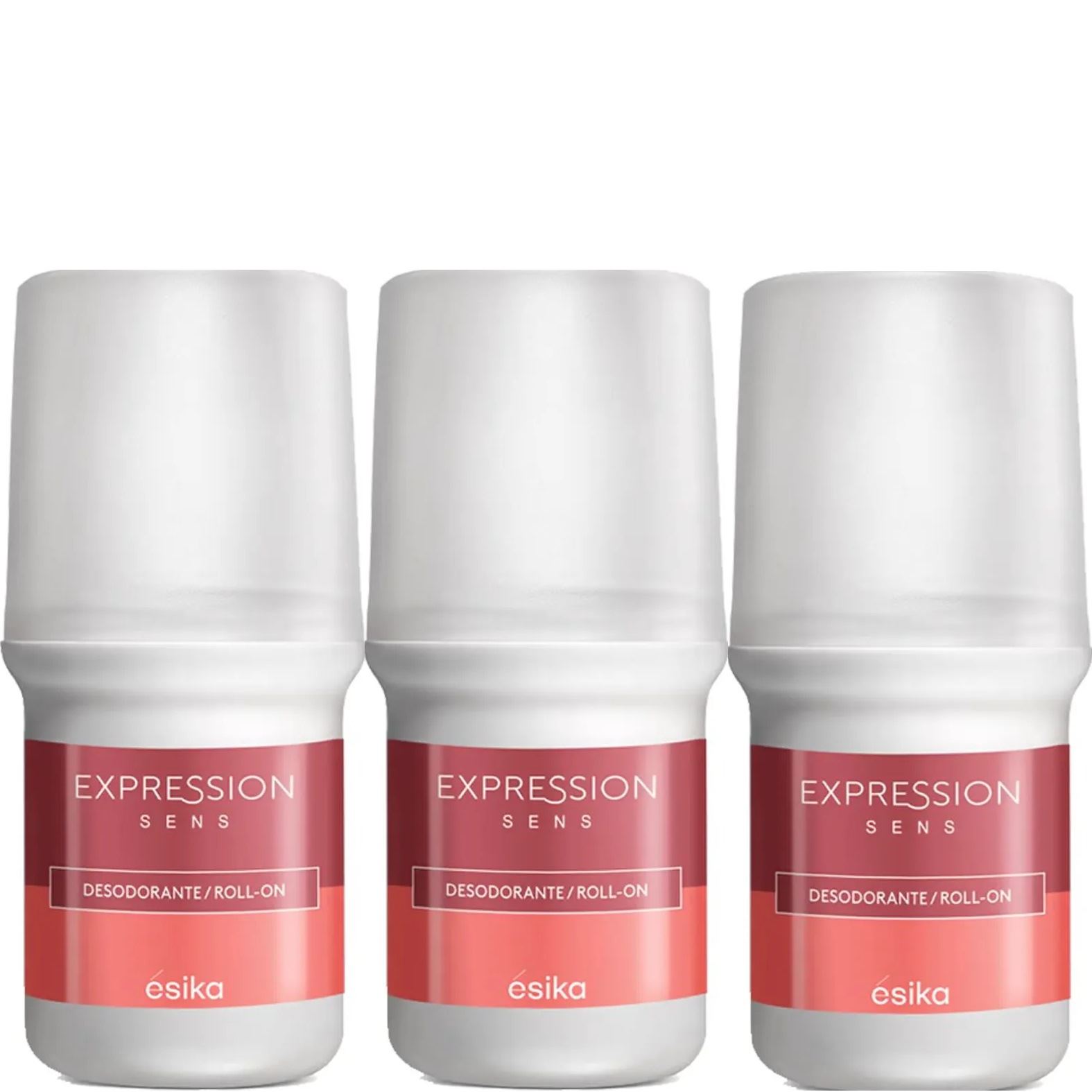Pack x3 EXPRESSION SENS desodorante roll on de Esika 50ml