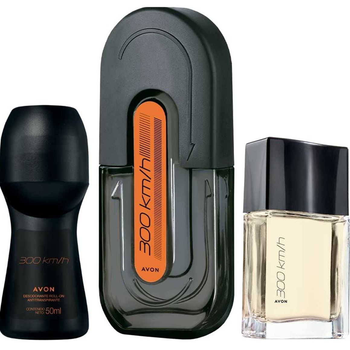 Set x 3 300 Km/H perfume aroma citrica amaderada de Avon