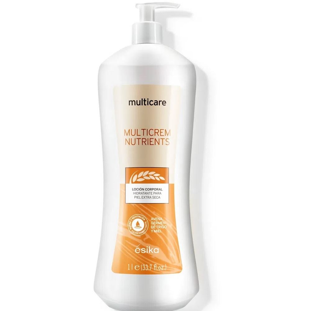 Crema corporal Multicrem Nutrients de Esika 1LT - piel extra seca