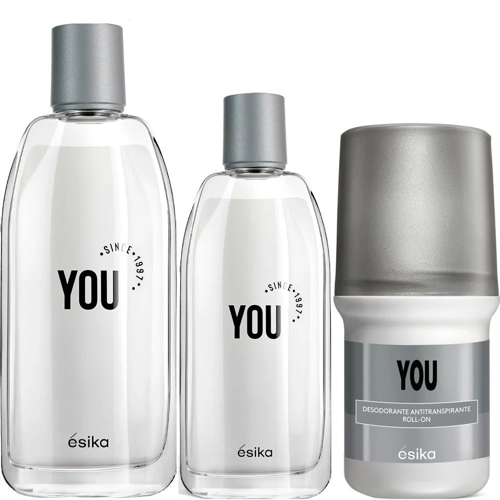 SET You Colonia 90ml + 50ml y desodorante Unisex Esika Aroma frutal
