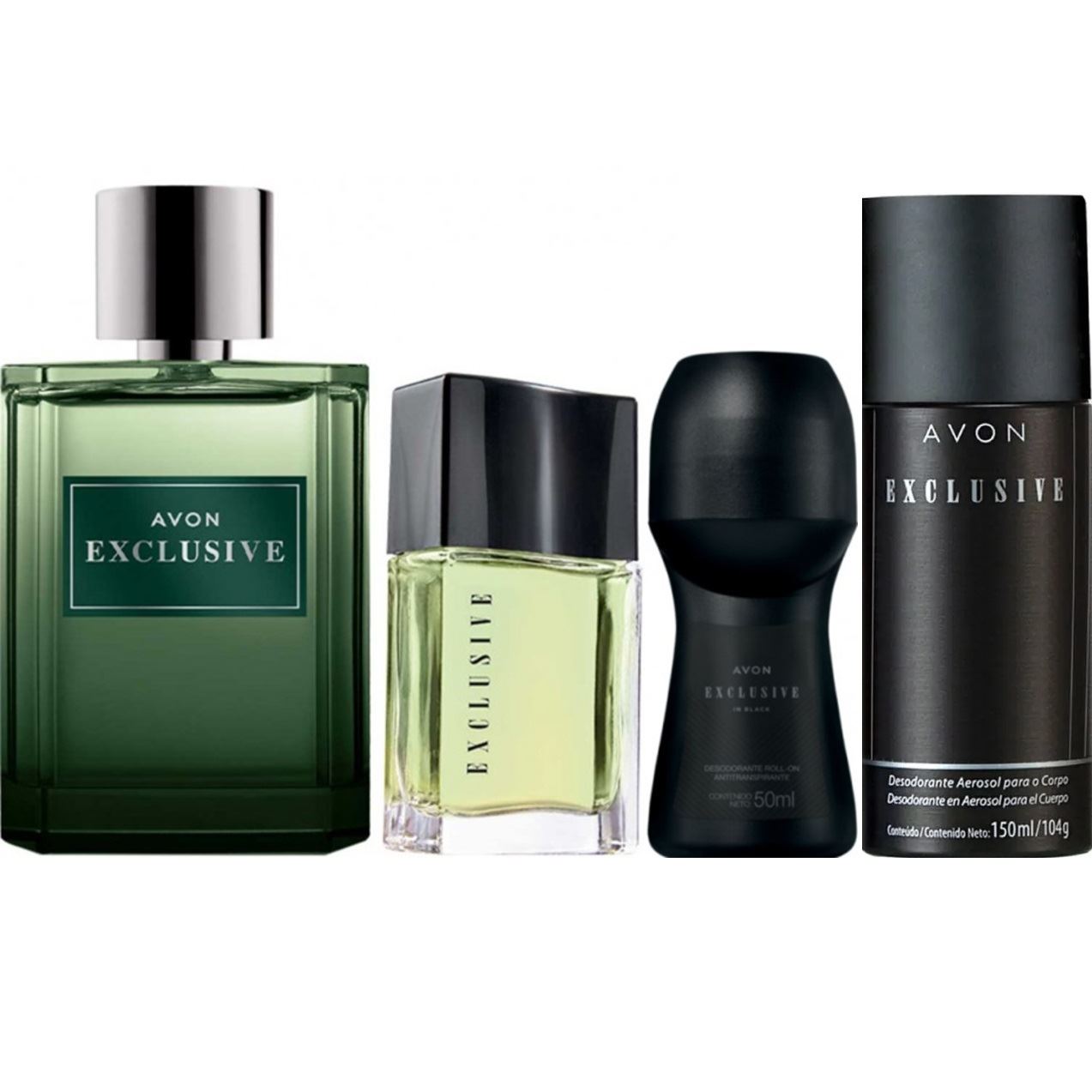 PACK X4 perfume Exclusive por Avon