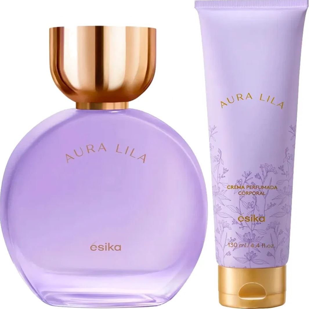 Set Aura Lila Perfume floral de Mujer de Esika