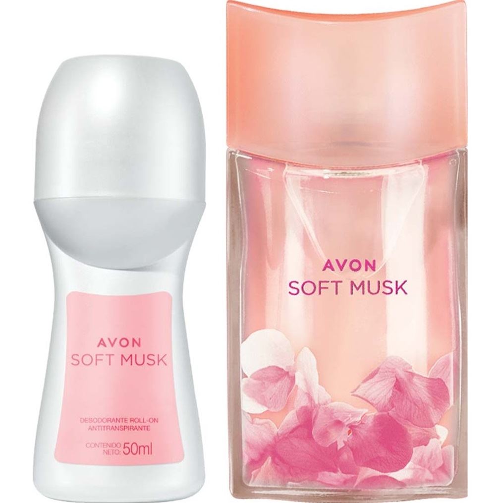 Pack x2 Soft Musk + desodorante aroma floral musk por Avon