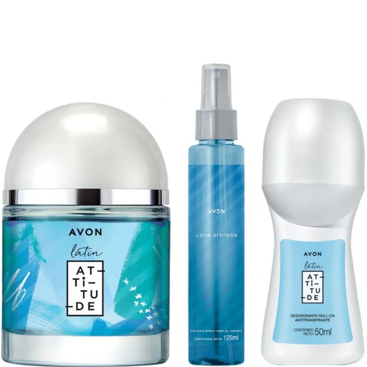 Latin Attitude 50ml+125ml y desodorante Avon