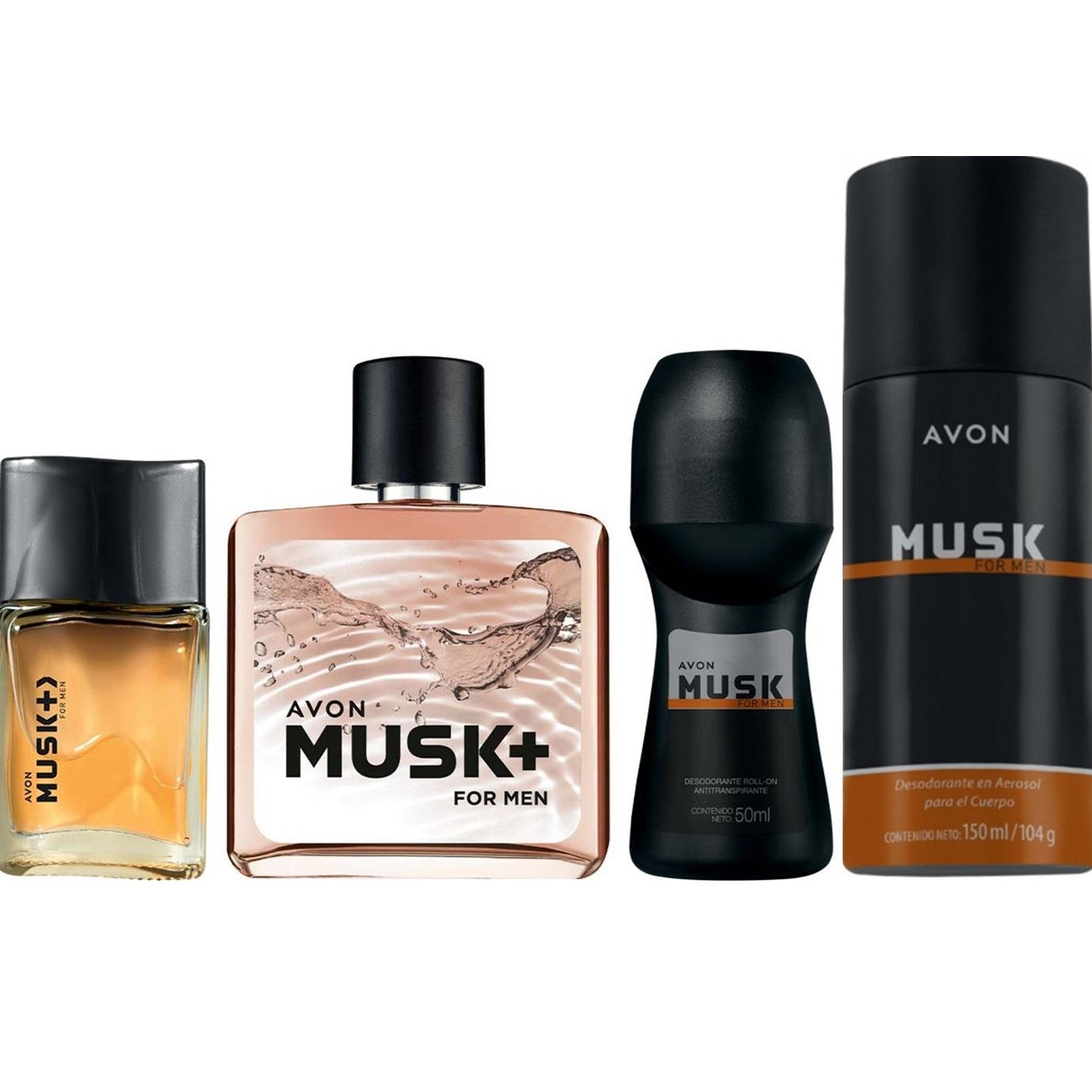 Set x 4 Musk For Men aroma herbal oriental de Avon