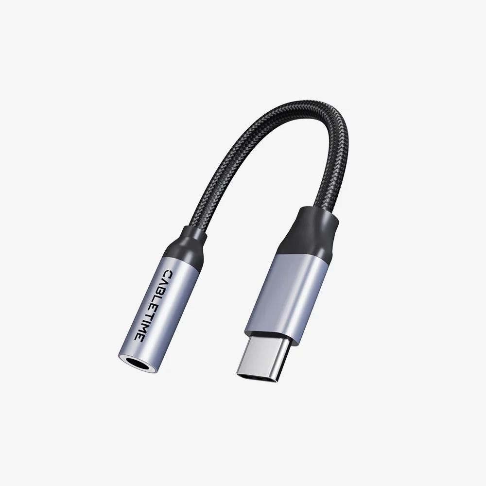 CABLETIME Adaptador USB-C a Jack 3.5mm DAC HiFi Audio - CPA6G