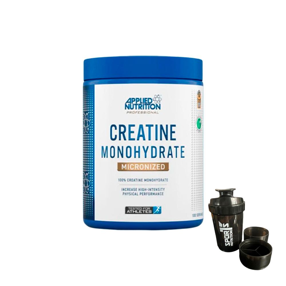 Creatina Monohidratada Micronizada Applied Nutrition 500gr + Smartshaker