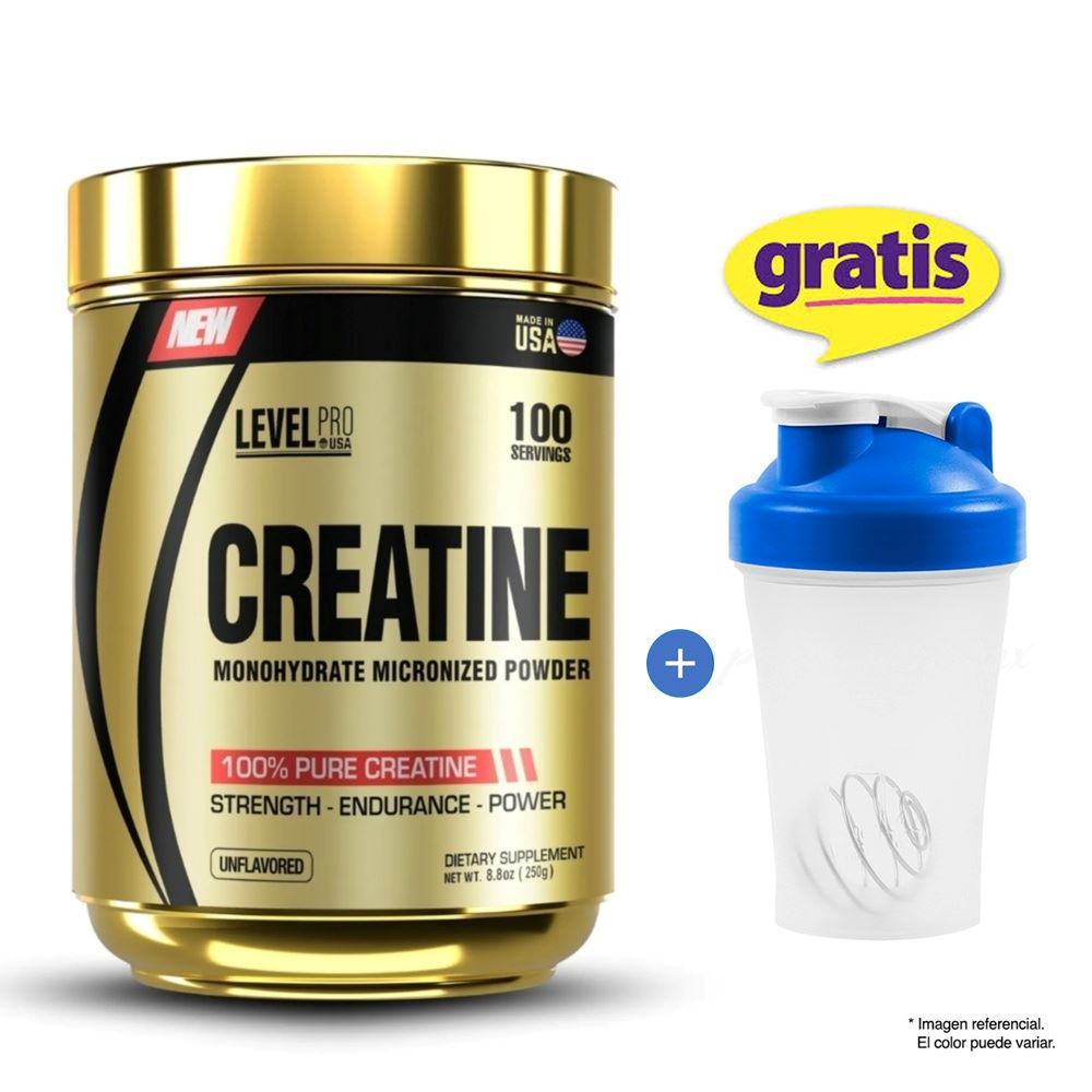 Creatina LEVEL PRO CREATINE 500 gramos Americana