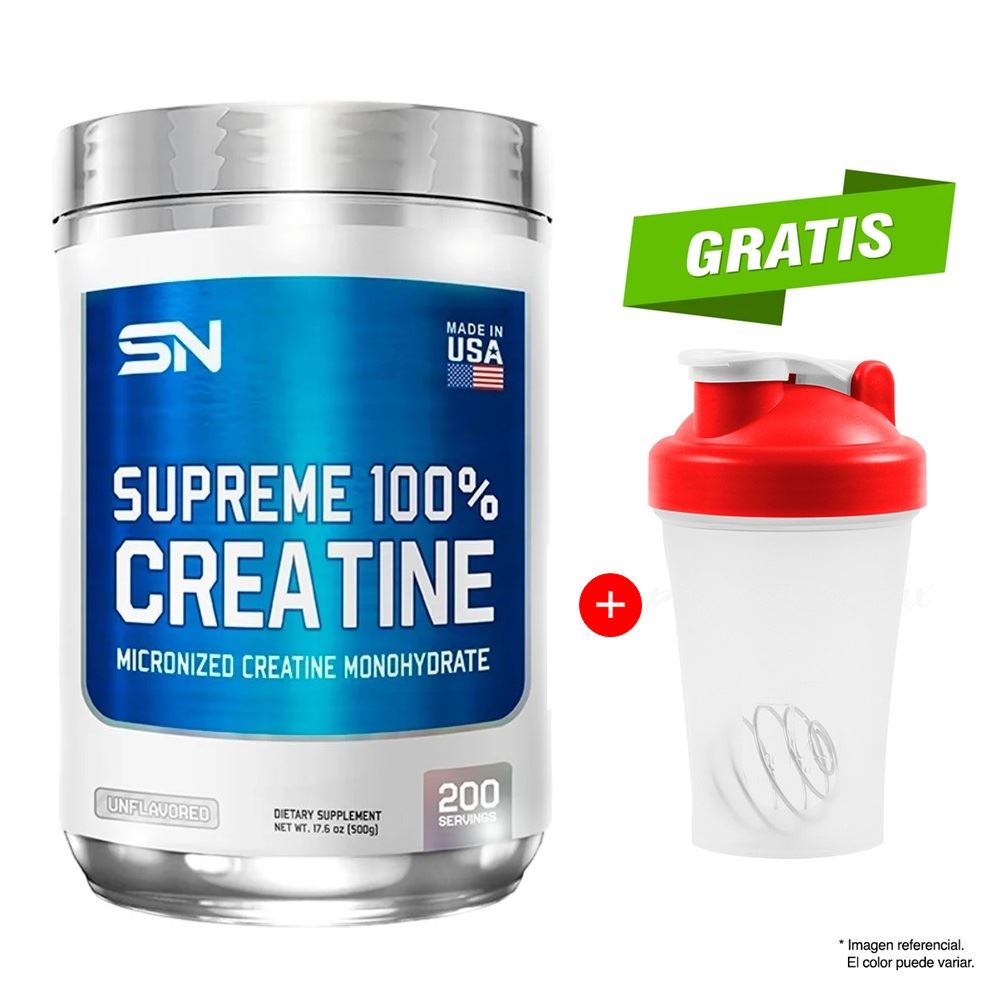 CREATINA 500 GR SUPREME NUTRITION Sabor NATURAL