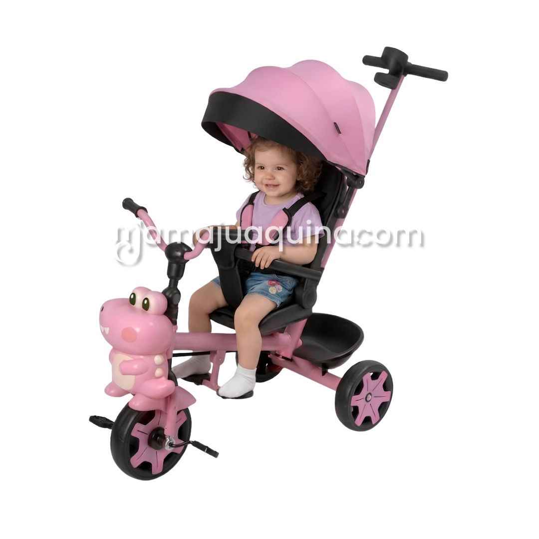 Triciclo Guiador «CROCODILE» Edición Especial Pink