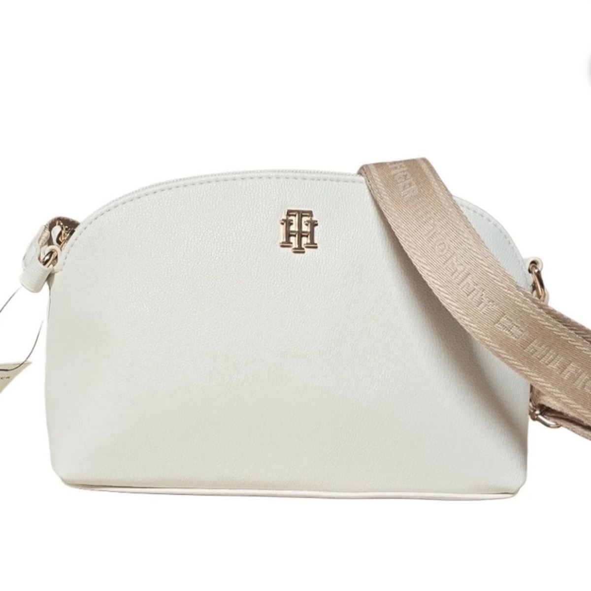 CARTERA CROSSBODY TOMMY HILFIGER DOME BAG BEIGE CREAM