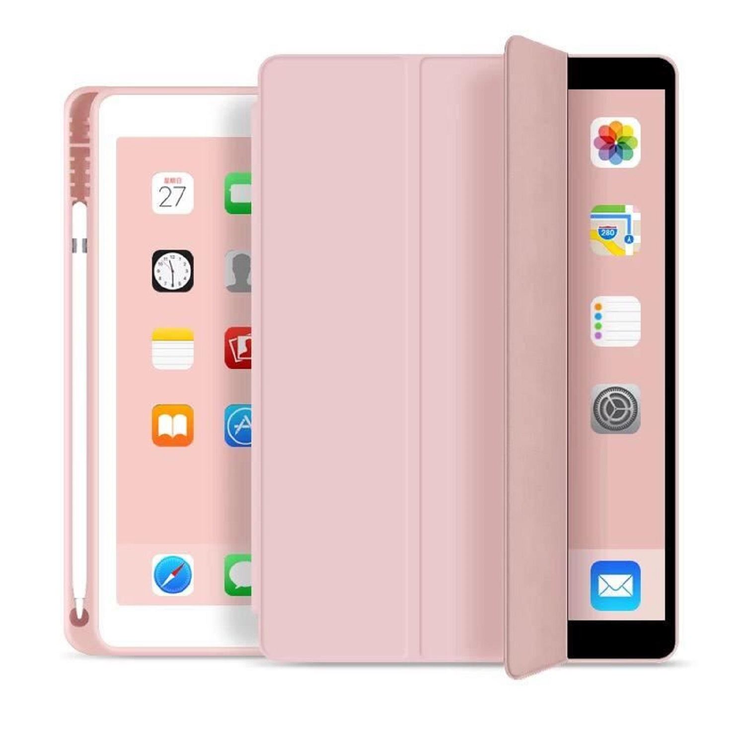 SMART CASE PARA EL IPAD AIR 4 10.9 SKY BLUE (CELESTE BEBE) + LAMINA DE  VIDRIO