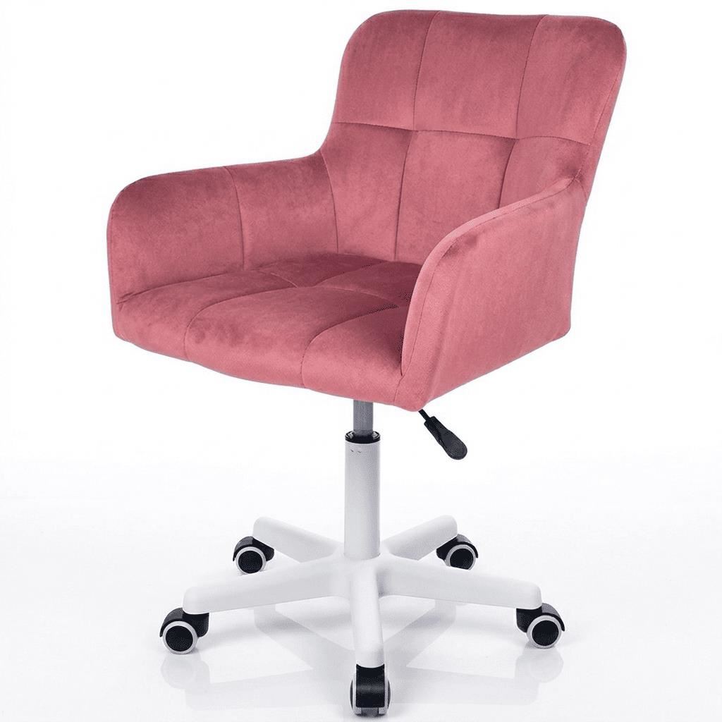 Silla Giratoria de Escritorio Oficina Buckingham Curve Rosado Bean para Niña