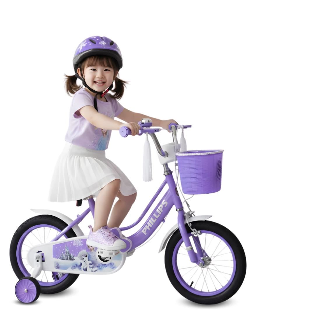 Bicicleta Campera Aro 12 «CUTIE» con Canasta Purple
