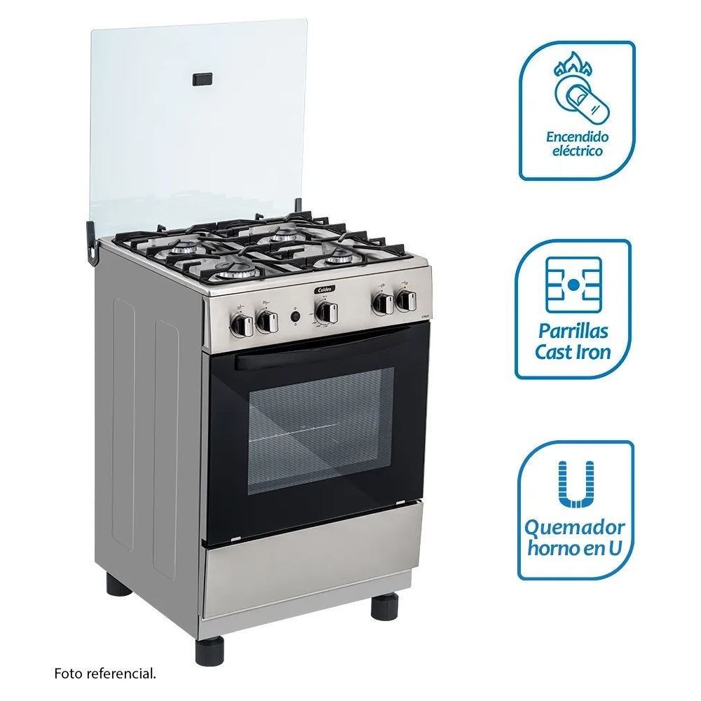 Cocina Coldex CX651 a Gas de Pie 24" 4 Quemadores Inox