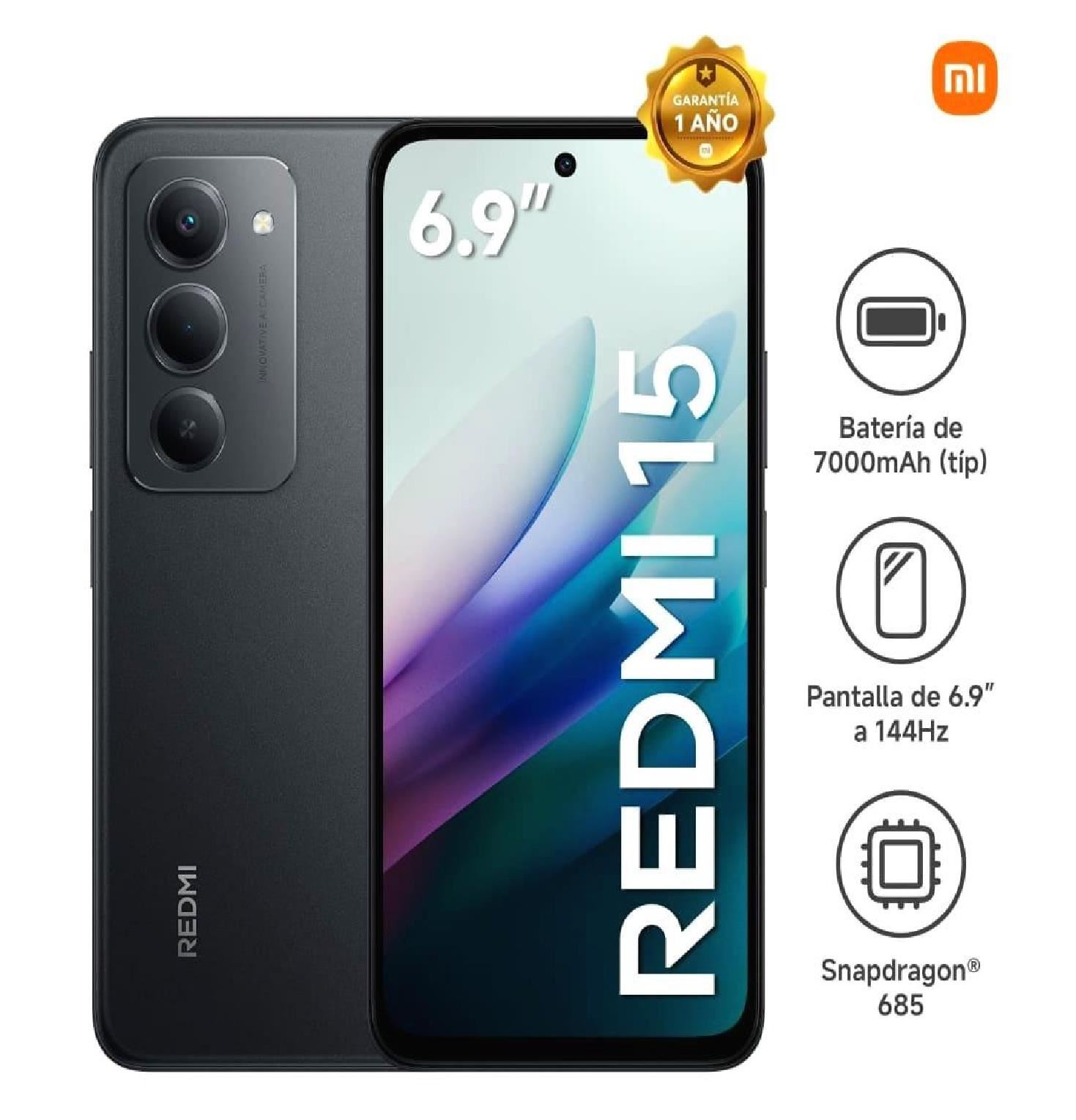 Smartphone Xiaomi Redmi 15 8GB RAM 256GB - Black