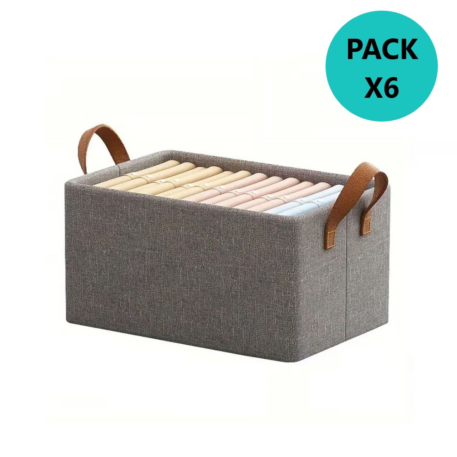 Organizador de Ropa Plegable X6 Multiusos Caja de Almacenamiento