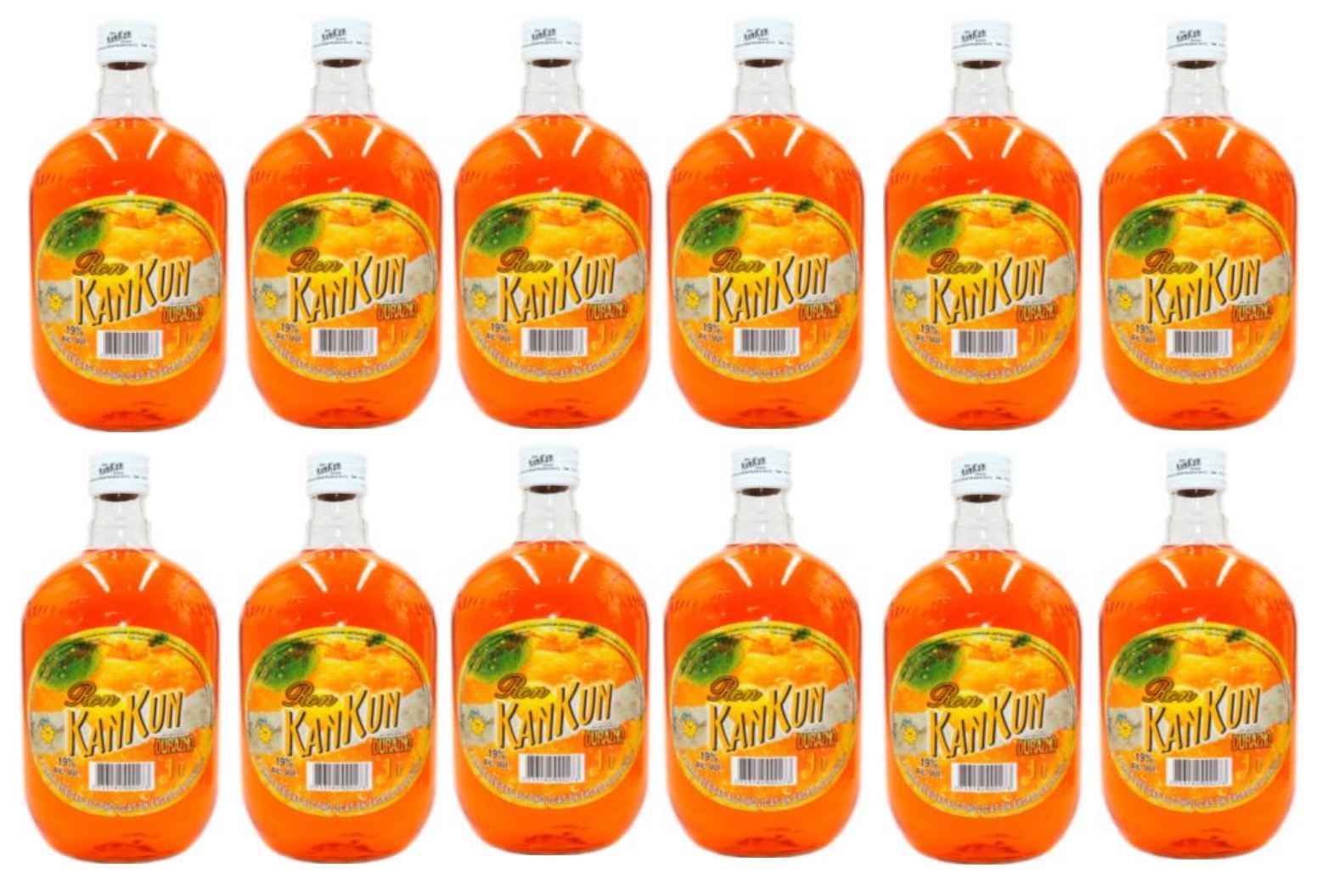 Ron KANKUN Durazno 1L - 12 UND