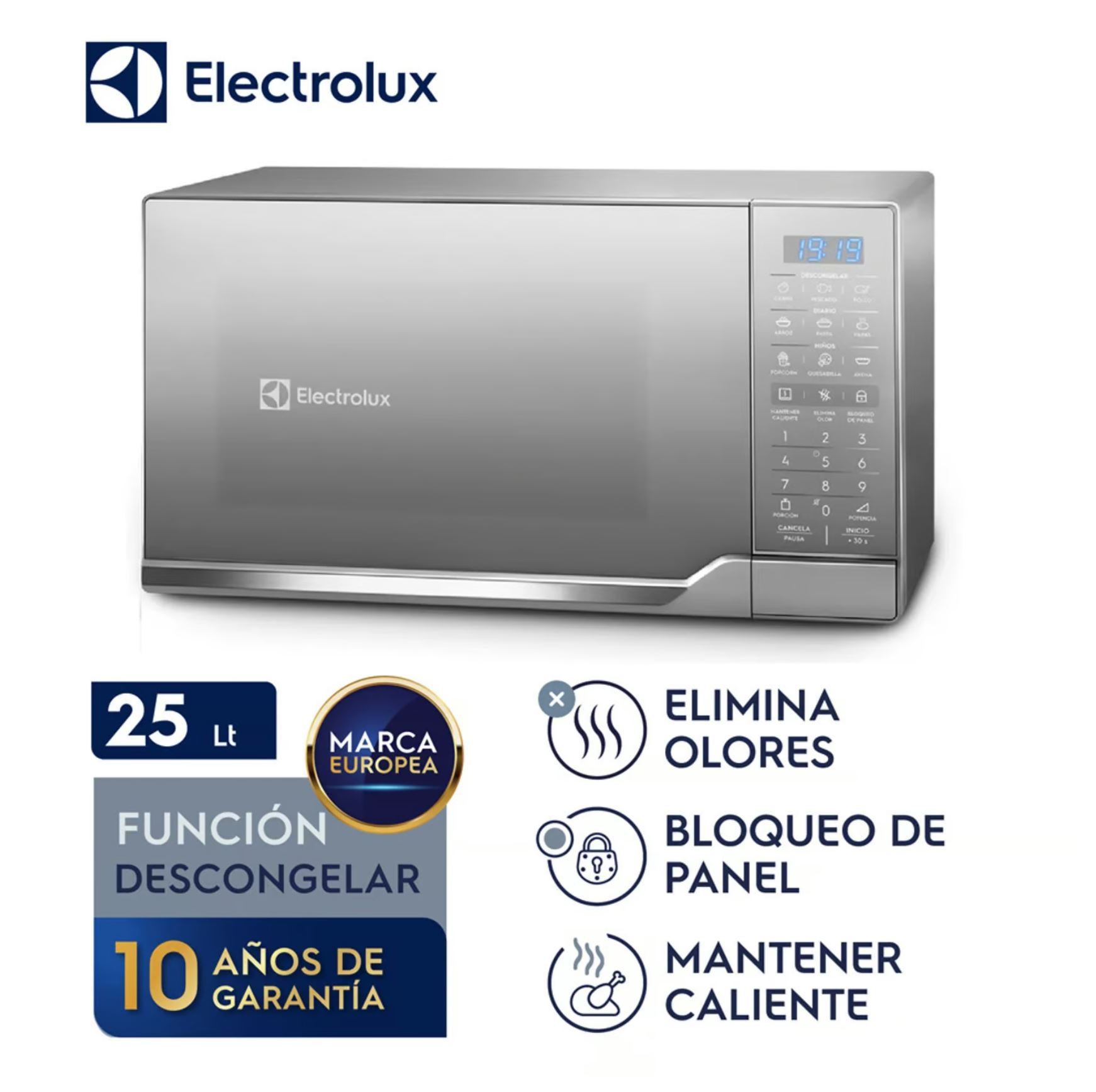 Horno Microondas Electrolux EMDO25S2GSRUG 25L – Silver