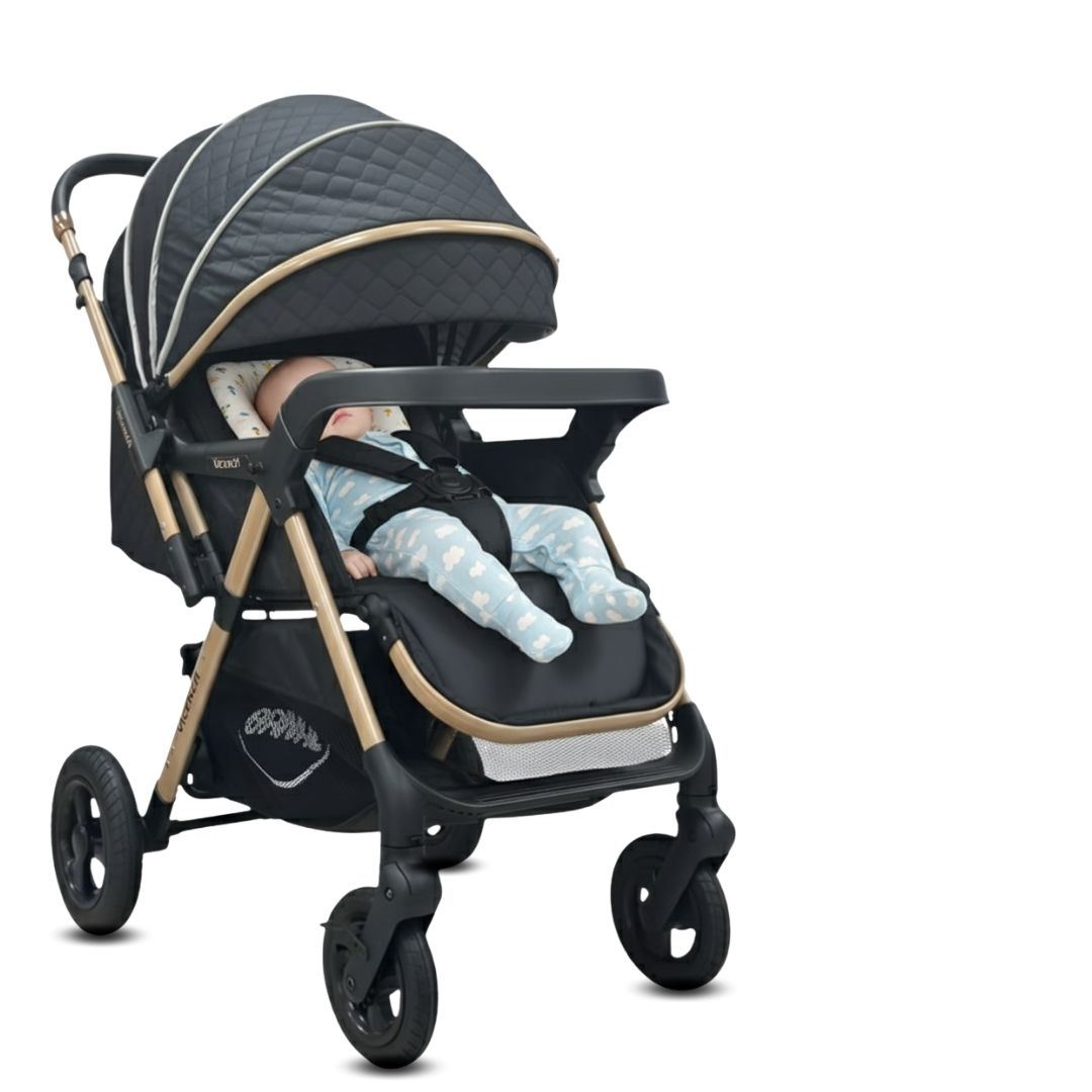Coche Cuna De Lujo «DANNEL» con Mochila Black