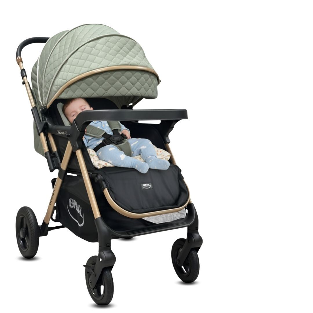 Coche Cuna De Lujo «DANNEL» con Mochila Green