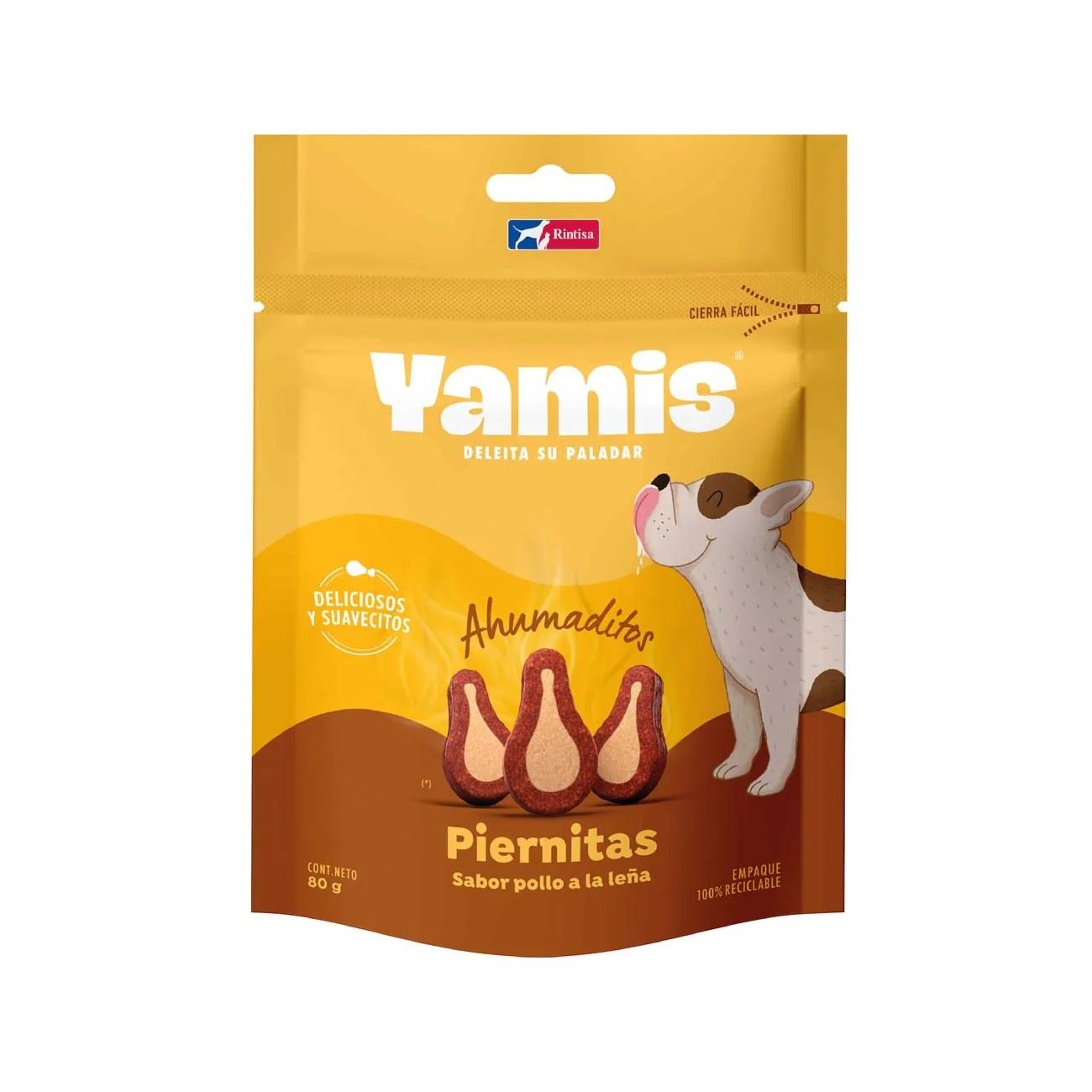 Yamis Snack Piernitas Sabor Pollo a la Leña 80 gr