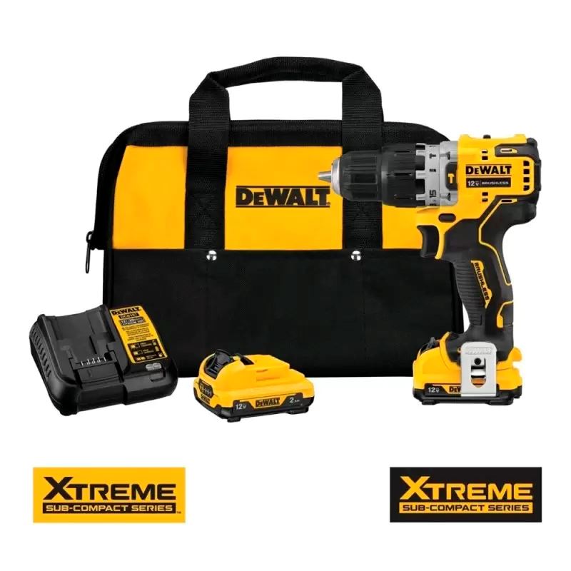 Taladro Percutor 3/8" 12V XR 30Nm Xtreme 2Bat 2.0Ah Dewalt DCD706F2-B2