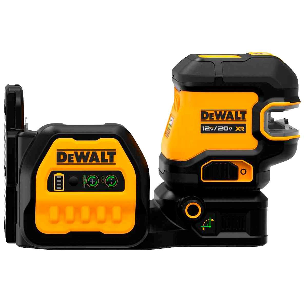 Nivel Láser líneas cruzadas y 2 puntos 20V Luz Verde 30 Mt Baretool DCLE34220GB