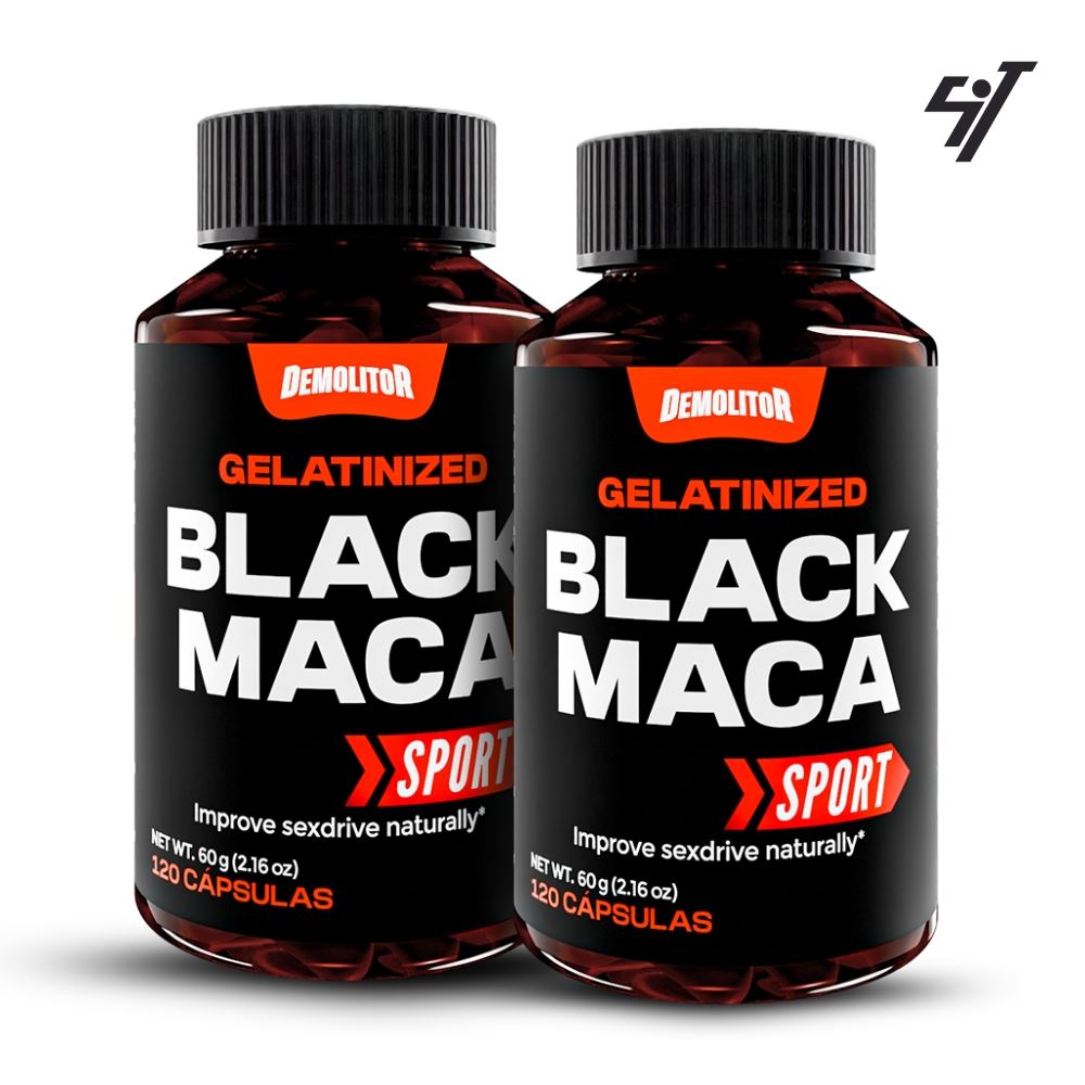 Pack Demolitor Maca Negra Demolitor Black Maca 120 Caps X2