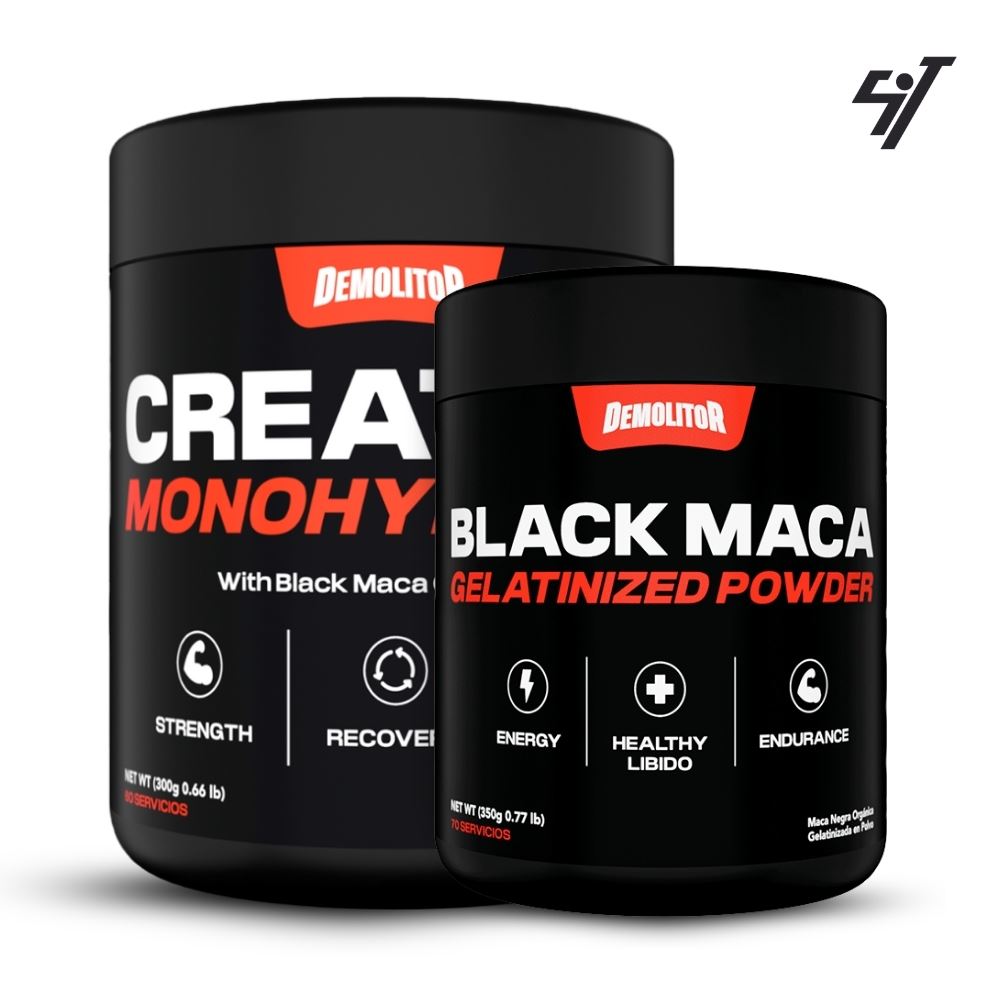 Pack Demolitor Creatina 300 gr + Maca Negra 350gr + Shaker