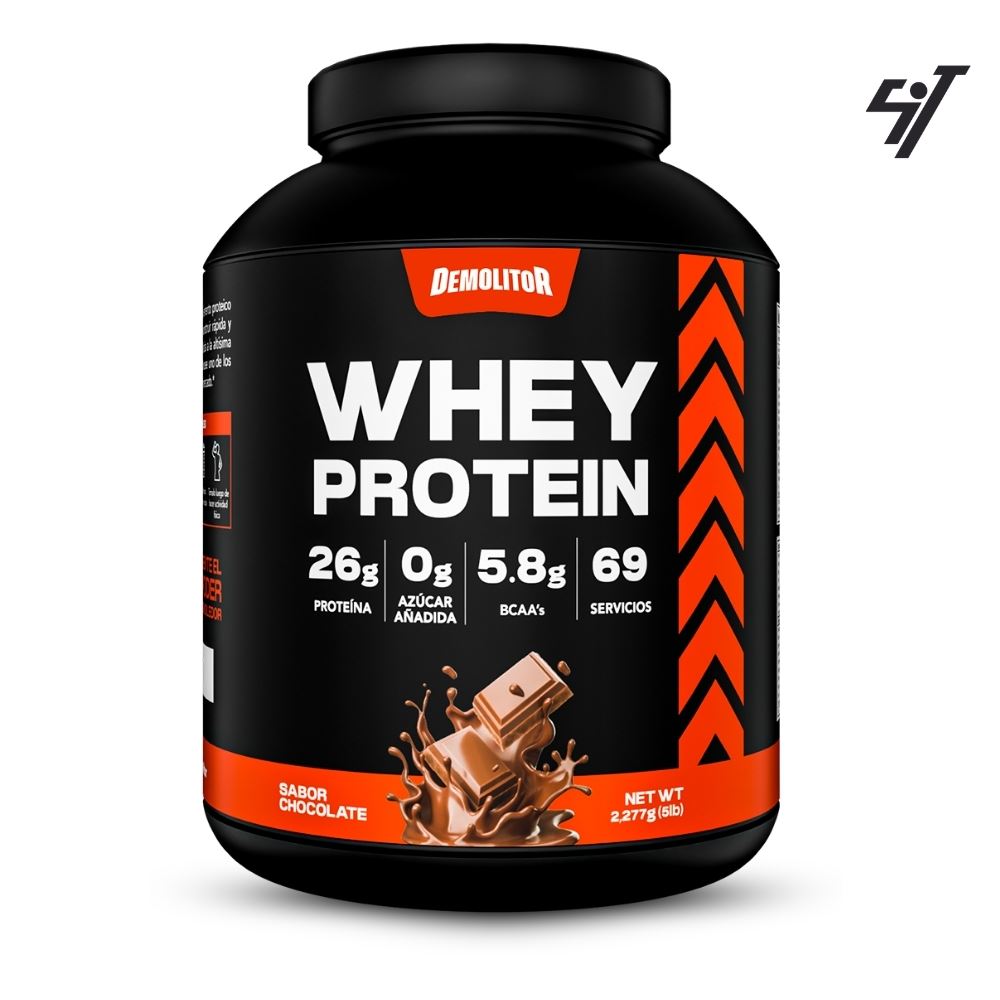 Proteína Demolitor Whey Protein 5lb Chocolate + Shaker