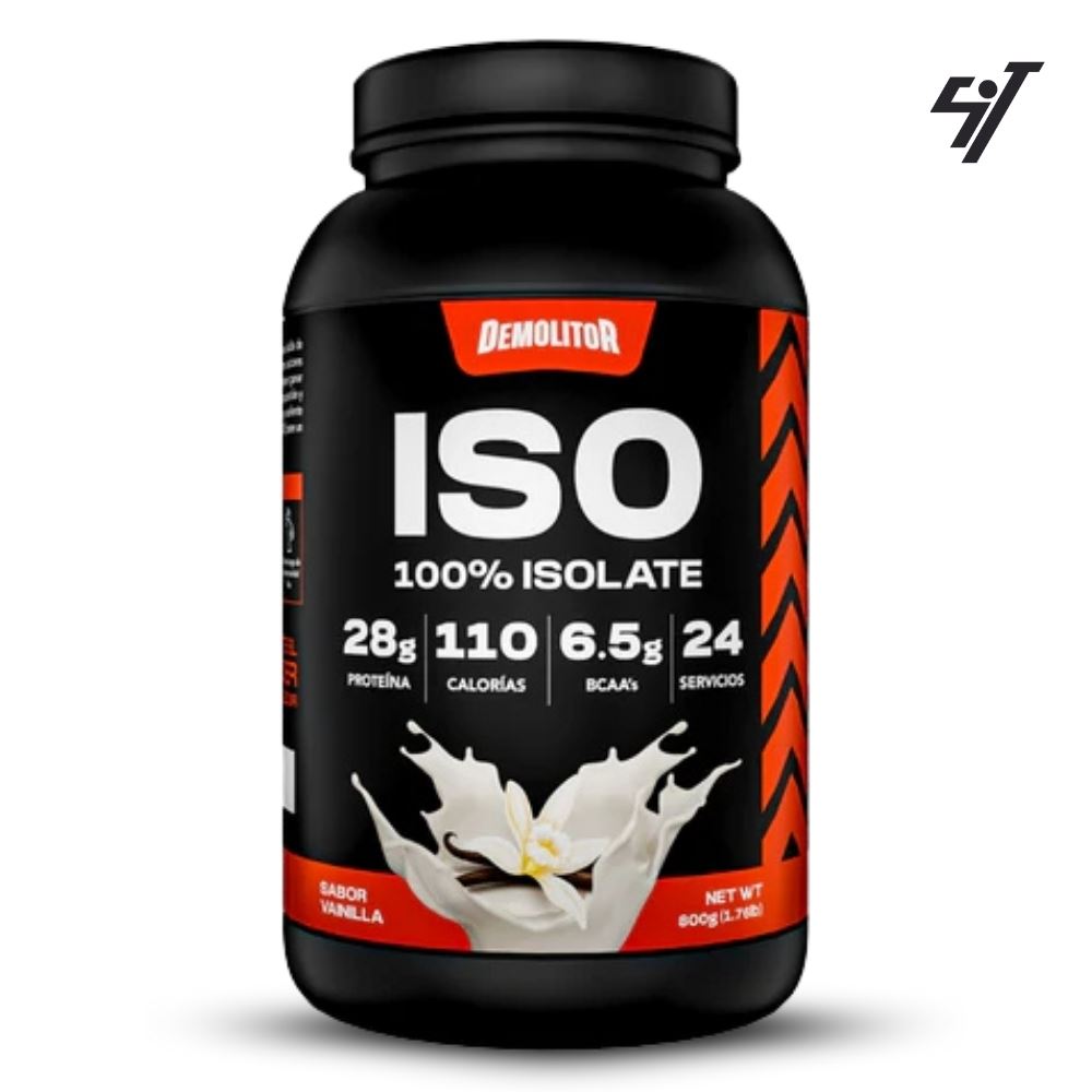 Proteína Iso 100% Whey Demolitor 1.76lb Vainilla + Shaker
