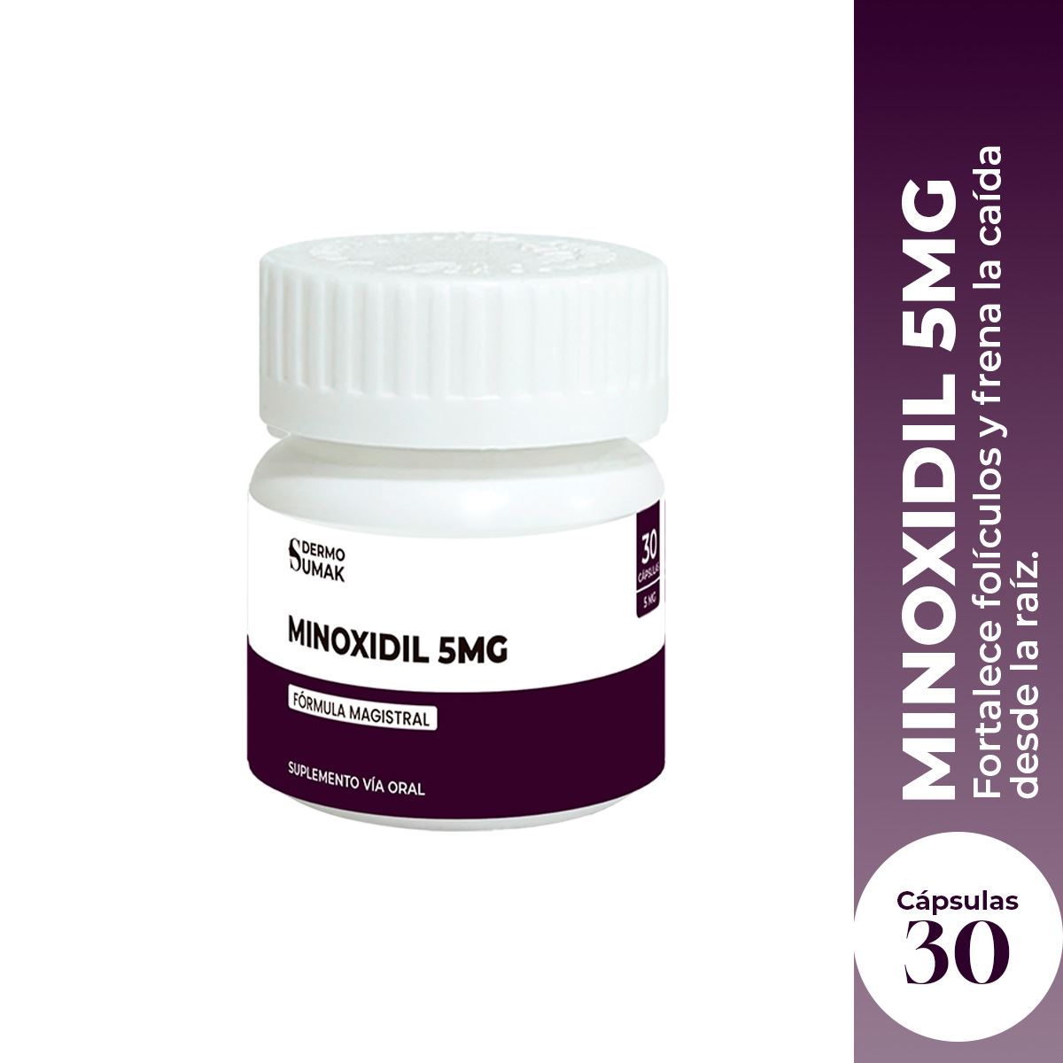 Minoxidil 5Mg 30 Capsulas Dermo Sumak