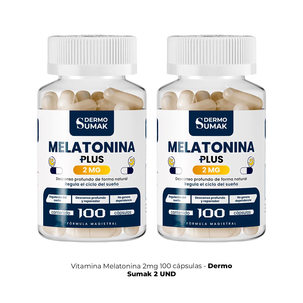Melatonina plus 2mg 100 Cap Dermo Sumak  2 und
