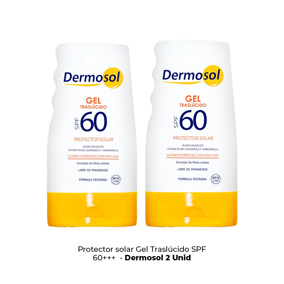 2 Foto Protector Solar En Gel 60 Spf - Dermosol