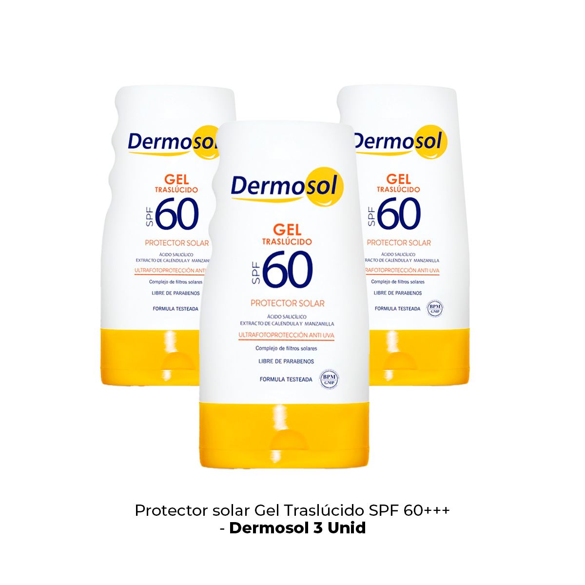 3 Foto Protector Solar En Gel 60 Spf- Dermosol