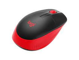 Mouse Logitech Inalámbrico M190 - NegroRojo