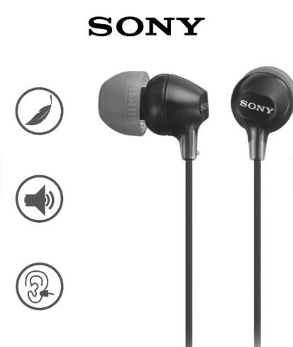 Audifono Sony MDR-EX15AP con micro negro